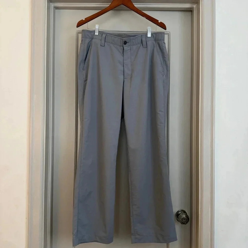 Men’s Under Armour gray lightweight golf pants 34/36